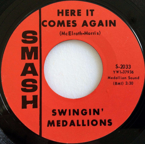 Swingin' Medallions : Double Shot (Of My Baby's Love) (7", Single, Mono, Styrene, Mer)