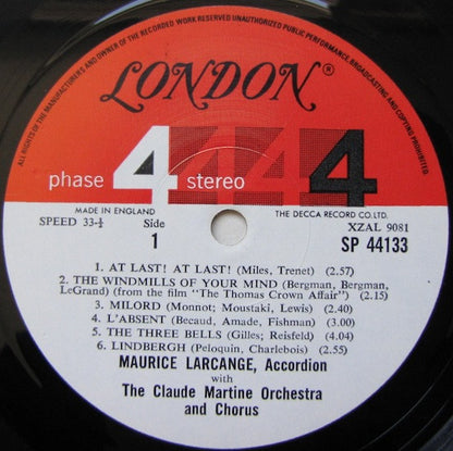 Maurice Larcange : Paris For Lovers (LP, Album)