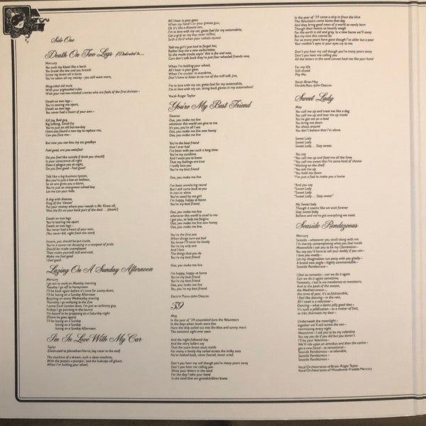 Queen : A Night At The Opera (LP, Album, RE, RM, Gat)