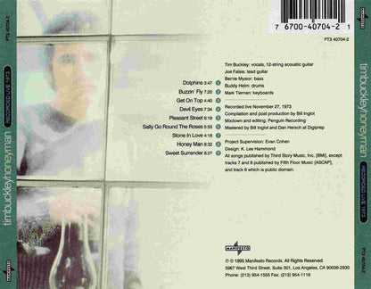 Tim Buckley : Honeyman (Recorded Live 1973) (CD, Album)