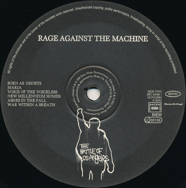 Rage Against The Machine : The Battle Of Los Angeles (LP, Album, RE, RP, 180)