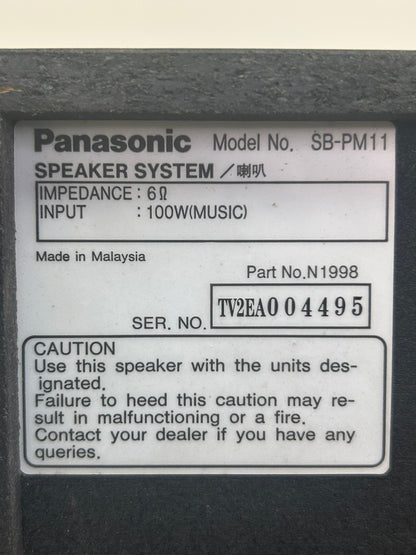 Panasonic SA-PM12 CD Stereo System * 5 Disc Changer * Radio * Cassette * Speakers