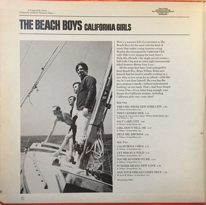 The Beach Boys : California Girls / All Summer Long (2xLP, Comp, RE, Win)