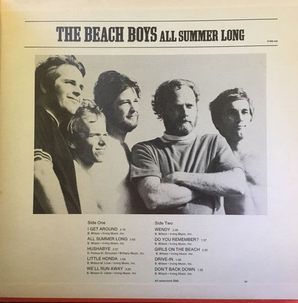 The Beach Boys : California Girls / All Summer Long (2xLP, Comp, RE, Win)