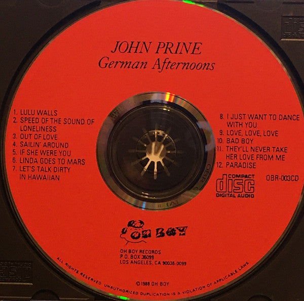 John Prine : German Afternoons (CD, Album, RE)