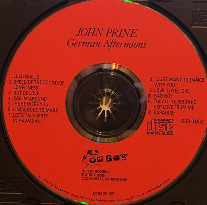 John Prine : German Afternoons (CD, Album, RE)