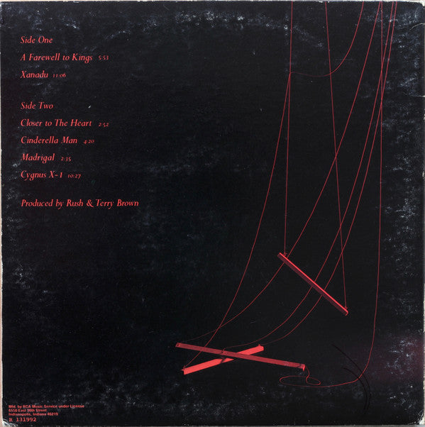 Rush : A Farewell To Kings (LP, Album, Club, Gat)