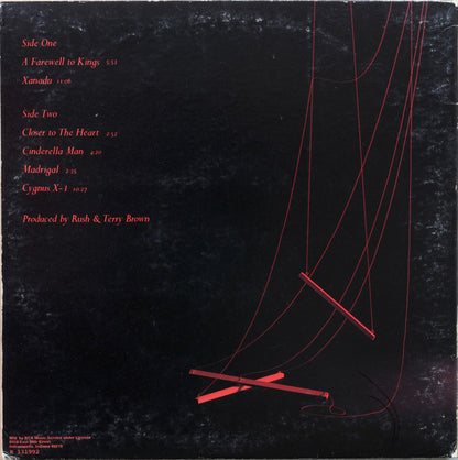 Rush : A Farewell To Kings (LP, Album, Club, Gat)