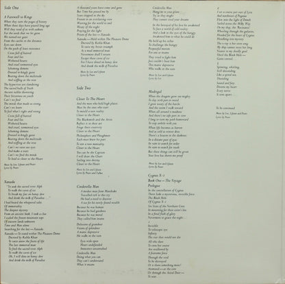 Rush : A Farewell To Kings (LP, Album, Club, Gat)