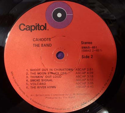The Band : Cahoots (LP, Album, Win)