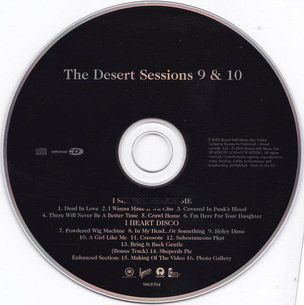 The Desert Sessions : 9 & 10 (I See You Hearin Me / I Heart Disco) (CD, Album, Enh)