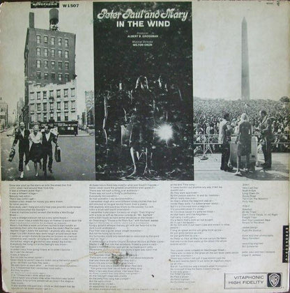 Peter, Paul And Mary* : In The Wind (LP, Album, Mono)