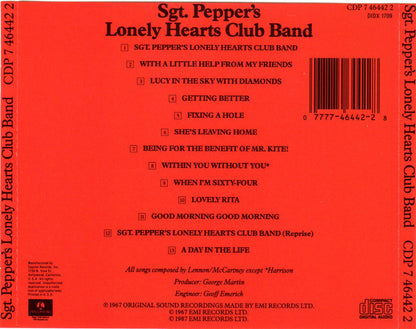 The Beatles : Sgt. Pepper's Lonely Hearts Club Band (CD, Album, RE)