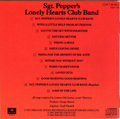 The Beatles : Sgt. Pepper's Lonely Hearts Club Band (CD, Album, RE)