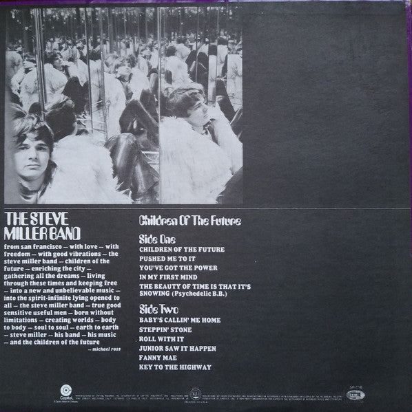 The Steve Miller Band* : Children Of The Future (LP, Album, RE)