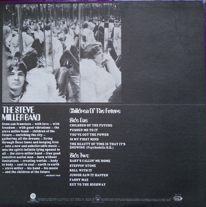 The Steve Miller Band* : Children Of The Future (LP, Album, RE)