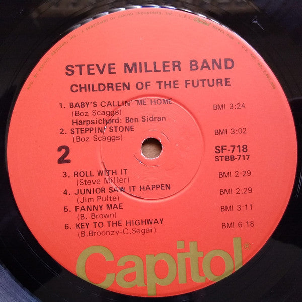 The Steve Miller Band* : Children Of The Future (LP, Album, RE)