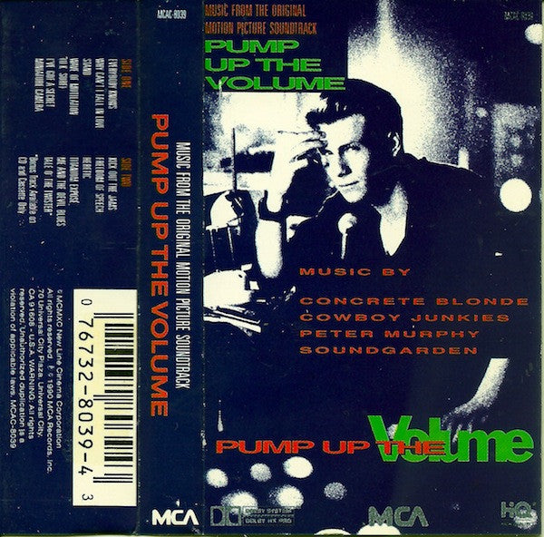 Various : Pump Up The Volume (Music From The Original Motion Picture Soundtrack) (Cass, Comp, Dol)