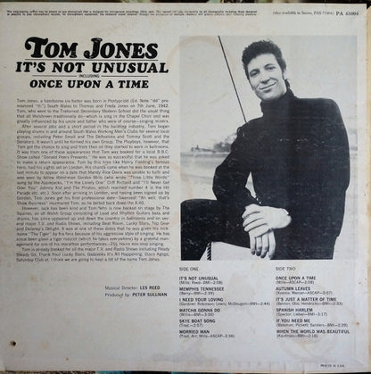Tom Jones : It's Not Unusual (LP, Album, Mono)
