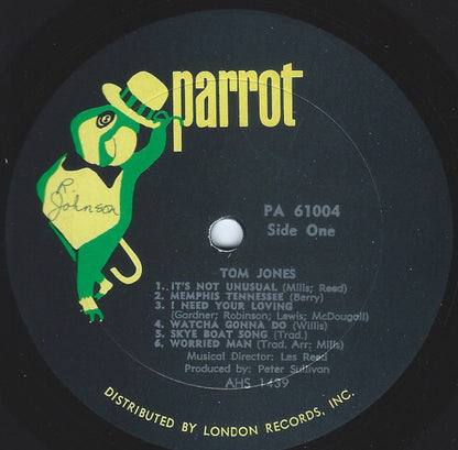 Tom Jones : It's Not Unusual (LP, Album, Mono)