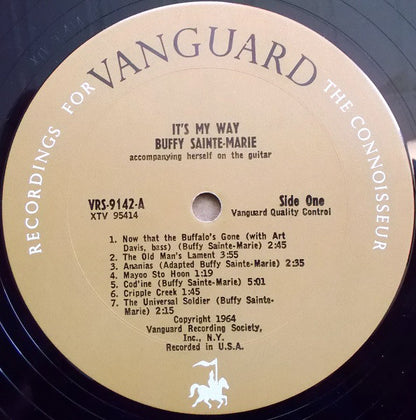 Buffy Sainte-Marie : It's My Way! (LP, Album, Mono, Pit)