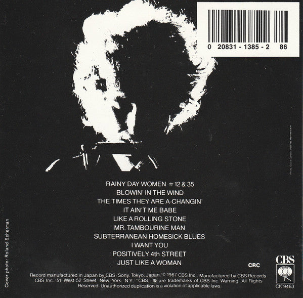 Bob Dylan : Bob Dylan's Greatest Hits (CD, Comp, Club, Pit)