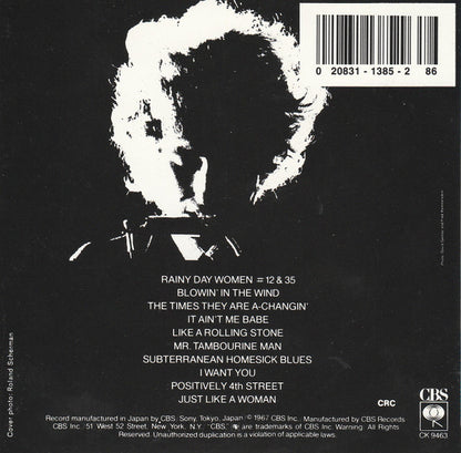 Bob Dylan : Bob Dylan's Greatest Hits (CD, Comp, Club, Pit)