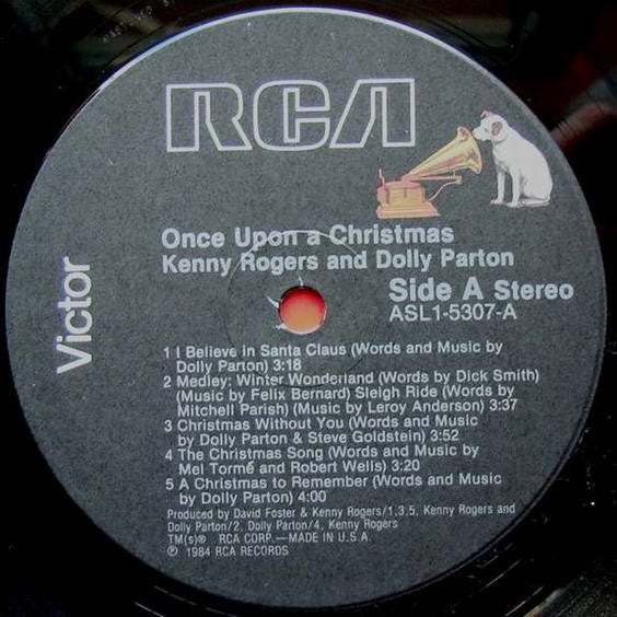 Kenny* & Dolly* : Once Upon A Christmas (LP, Album, Ind)