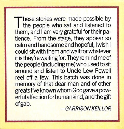 Garrison Keillor : News From Lake Wobegon (4xCass, Comp + Box)