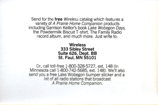 Garrison Keillor : News From Lake Wobegon (4xCass, Comp + Box)