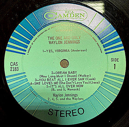 Waylon Jennings : The One And Only Waylon Jennings (LP, Album, Ind)