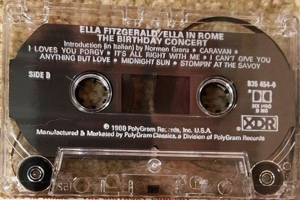 Ella Fitzgerald : Ella In Rome (The Birthday Concert) (Cass, Album)