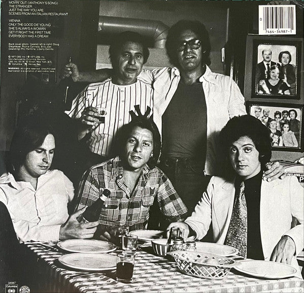 Billy Joel : The Stranger (LP, Album, RP, Pit)