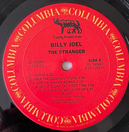 Billy Joel : The Stranger (LP, Album, RP, Pit)