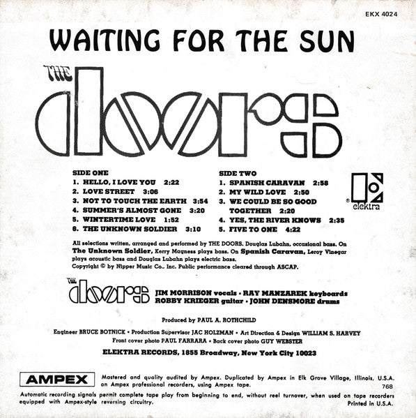 The Doors : Waiting For The Sun (Reel, Album)