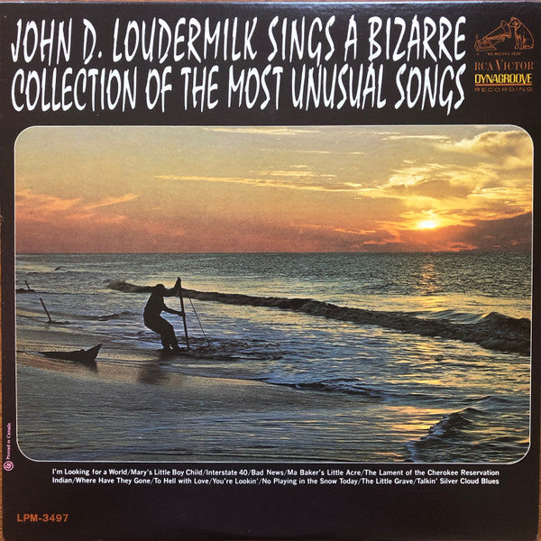 John D. Loudermilk : John D. Loudermilk Sings A Bizarre Collection Of The Most Unusual Songs (LP, Album, Mono)