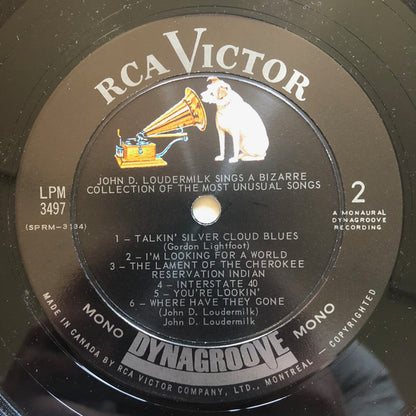 John D. Loudermilk : John D. Loudermilk Sings A Bizarre Collection Of The Most Unusual Songs (LP, Album, Mono)