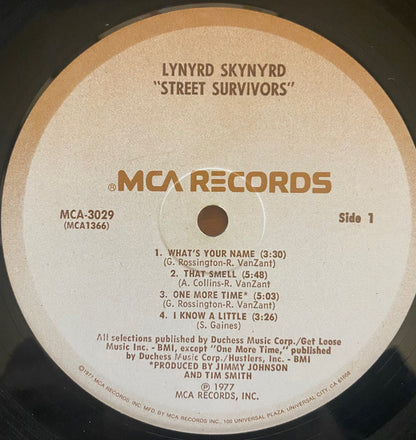 Lynyrd Skynyrd : Street Survivors (LP, Album, Pin)