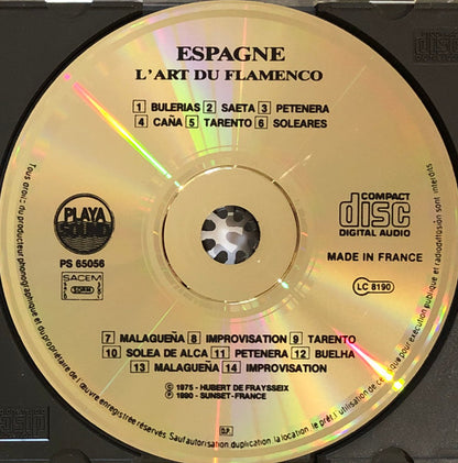 Pepe Tranca, RR De Cordoba, Pepe Albaicín, Curro De Utrera : Espagne - L'Art Du Flamenco (CD)