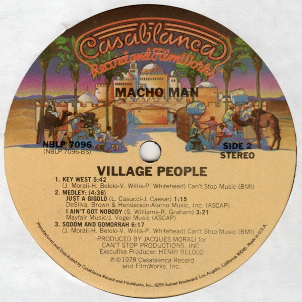 Village People : Macho Man (LP, Album, GOL)