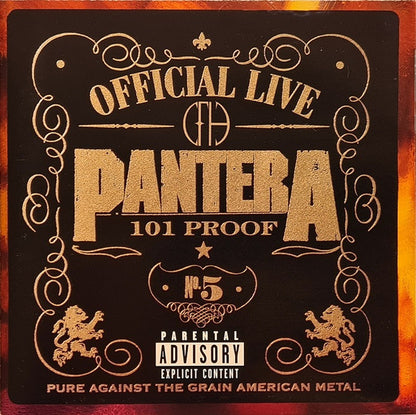 Pantera : Official Live: 101 Proof (CD, Album, Club, (Or)