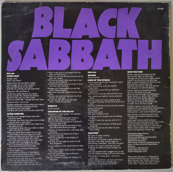 Buy Black Sabbath : Master Of Reality (LP, Album, (P)) Online for