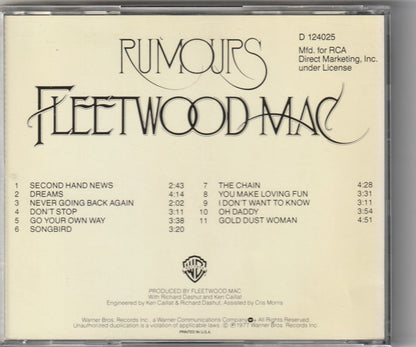 Fleetwood Mac : Rumours (CD, Album, Club, RE)