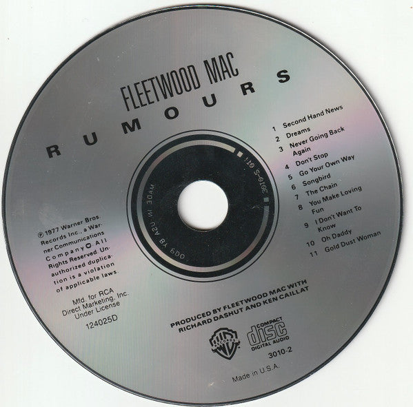Fleetwood Mac : Rumours (CD, Album, Club, RE)