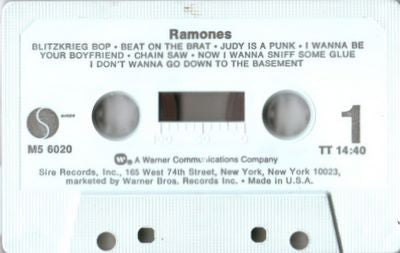 Ramones : Ramones (Cass, Album)