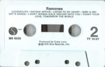 Ramones : Ramones (Cass, Album)