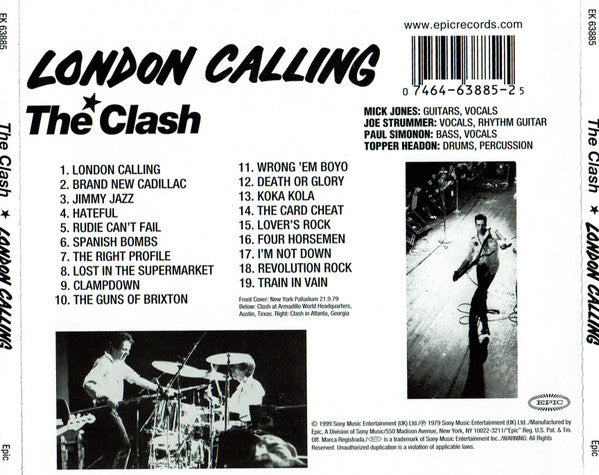 The Clash : London Calling (CD, Album, RE, RM)