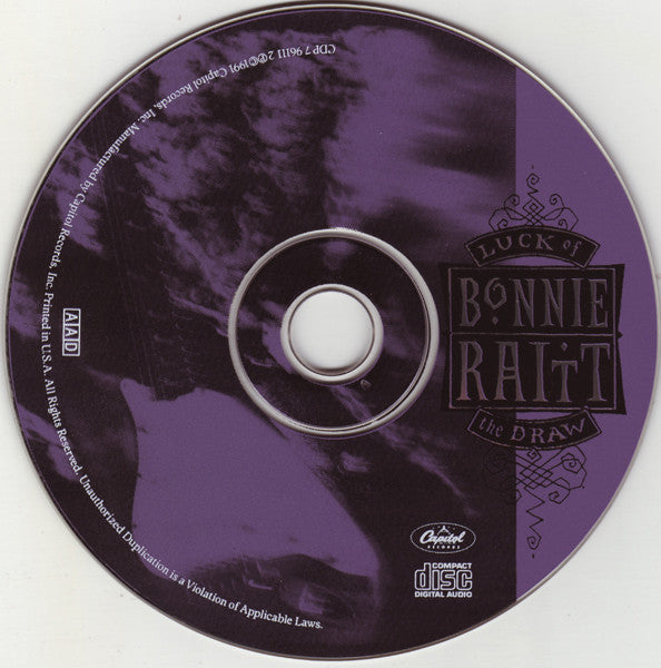 Buy Bonnie Raitt : Luck Of The Draw (CD, Album, Dig) Online for a