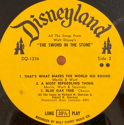 Various : All The Songs From "The Sword In The Stone" (LP, Album, Mono)