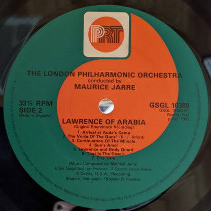 London Philharmonic Orchestra, Maurice Jarre : Lawrence Of Arabia (LP, RE)